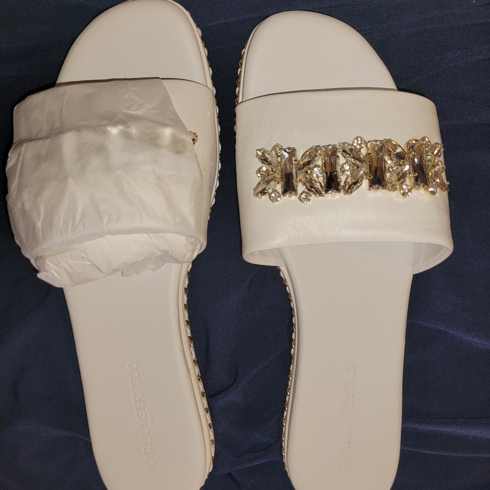 💕💋Karl Lagerfeld Women's slides🩴💎💎 sandals